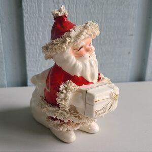 RARE Vintage 1950s Napco Santa Candy Holder